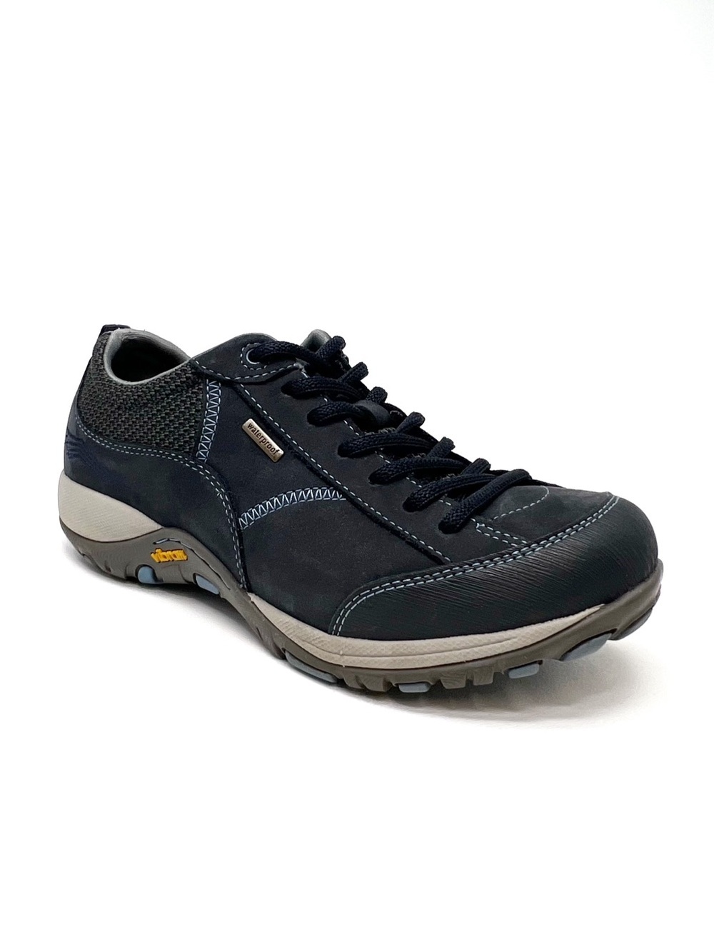 Dansko Paisley Hiking Sneaker Navy Blue Size 37/6.5-7 Waterproof Leather Lace-Up